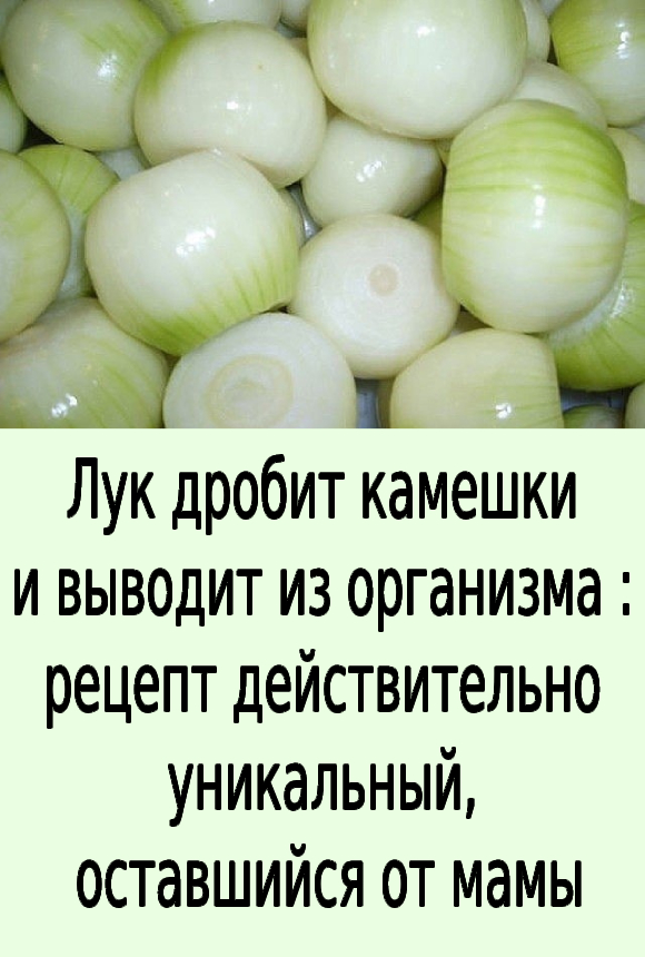 Лук дробит камешки и выводит из организма : рецепт действительно уникальный, оставшийся от мамы.