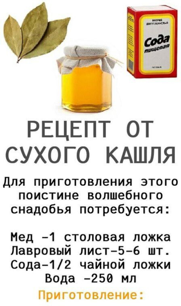 РЕЦЕПТ ОТ СУХОГО КАШЛЯ