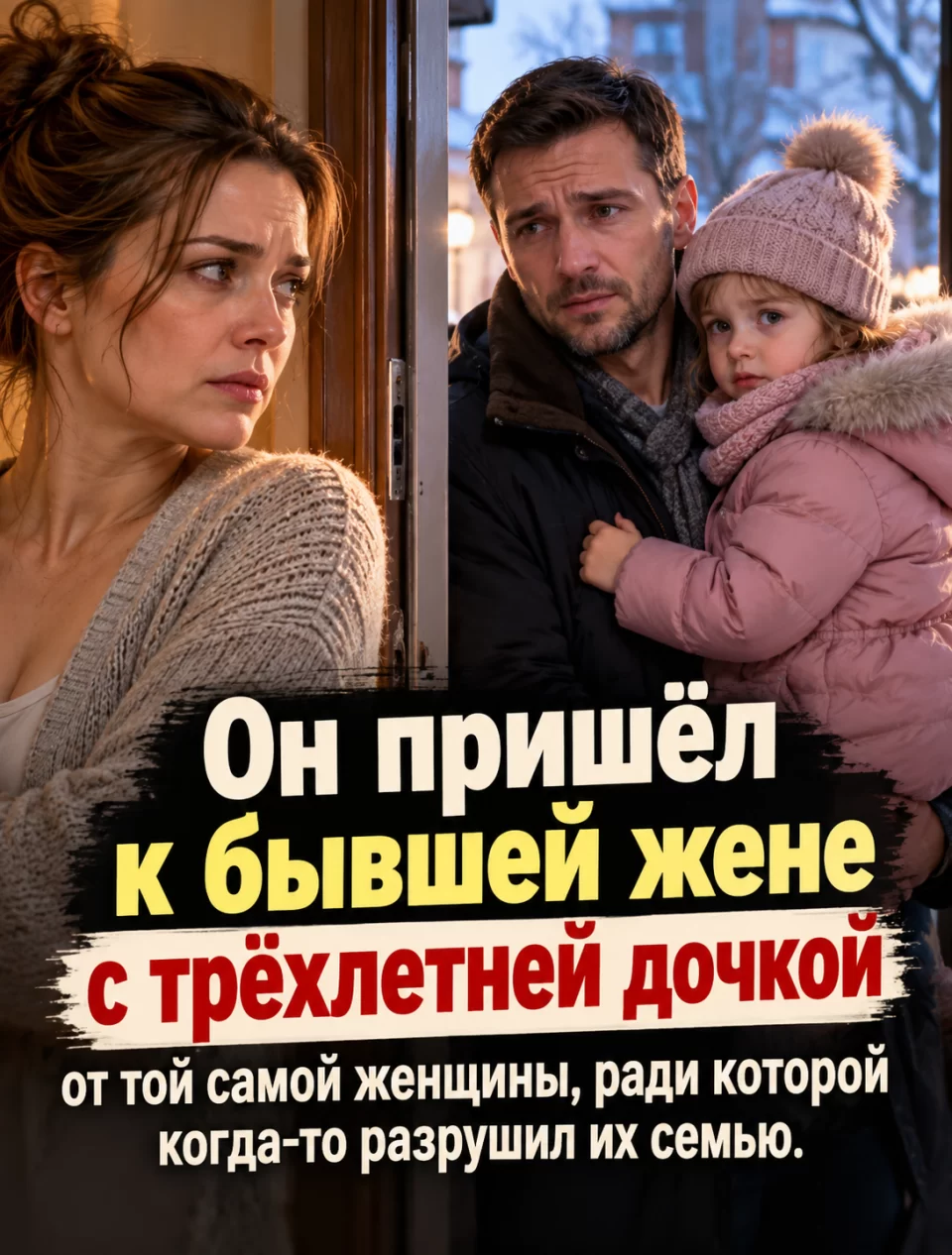 Он пришёл к бывшей жене с трёхлетней дочкой от той самой женщины, ради которой когда-то разрушил их семью.