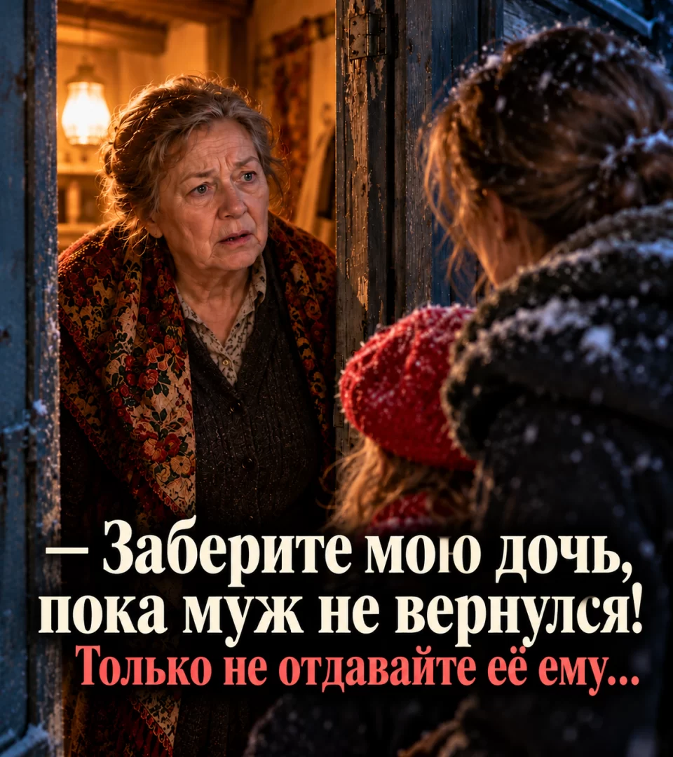 — Заберите мою дочь, пока муж не вернулся! Только не отдавайте её ему…